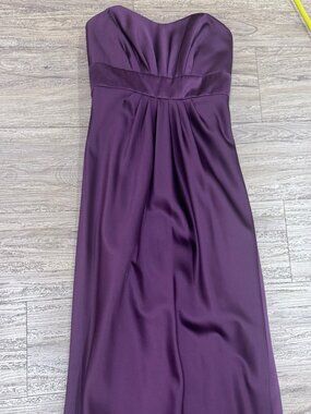 Alfred Angelo strapless dress, size 4, grape